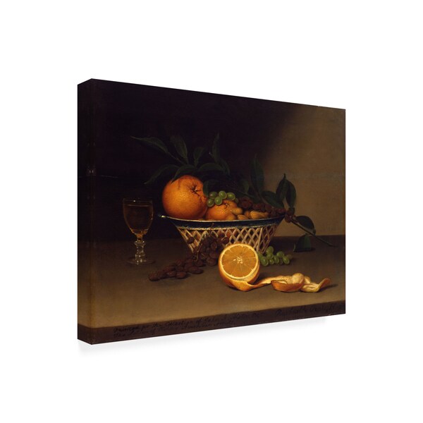 Raphaelle Peale 'Still Life With Oranges' Canvas Art,24x32